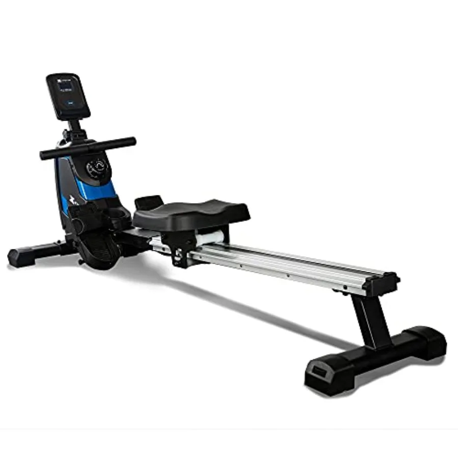 

Тренажер-гребной велотренажер Fitness ERG160 для домашнего использования с прочной стальной рамой и высокопроизводительной системой сопротивления синего цвета