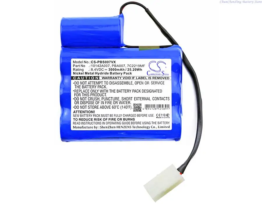 Cameron Sino 3000mAh Pool Vacuum Cleaner Battery for MTC 3937 MEGATECH, For Water Tech/Pool Blaster Max, Swimming Pool