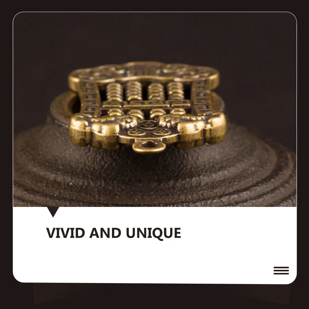 

4 Pcs Keychain Pendant Vintage Copper nament Creative Hanging Vintage Keychain Pendant DIY Brass Craft Craft Small Accessories