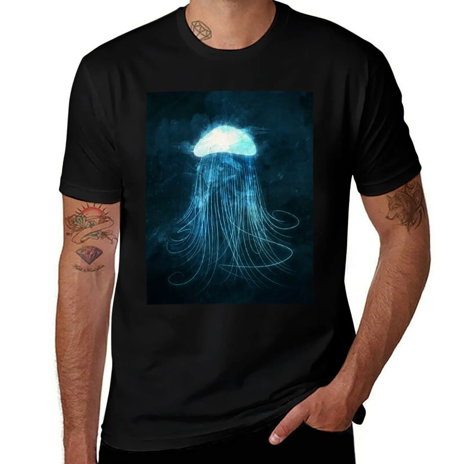 

Jellyfish T-Shirt Classic Crew Neck Cotton T-Shirt