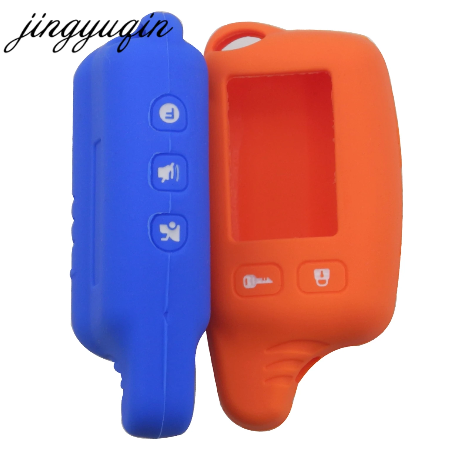 jingyuqin Silicone case for Tomahawk TW9010/TW9020/TW7000/TW7010 9030 9000 TW950 Lcd Remote Control Two Way Car Alarm Key Cover