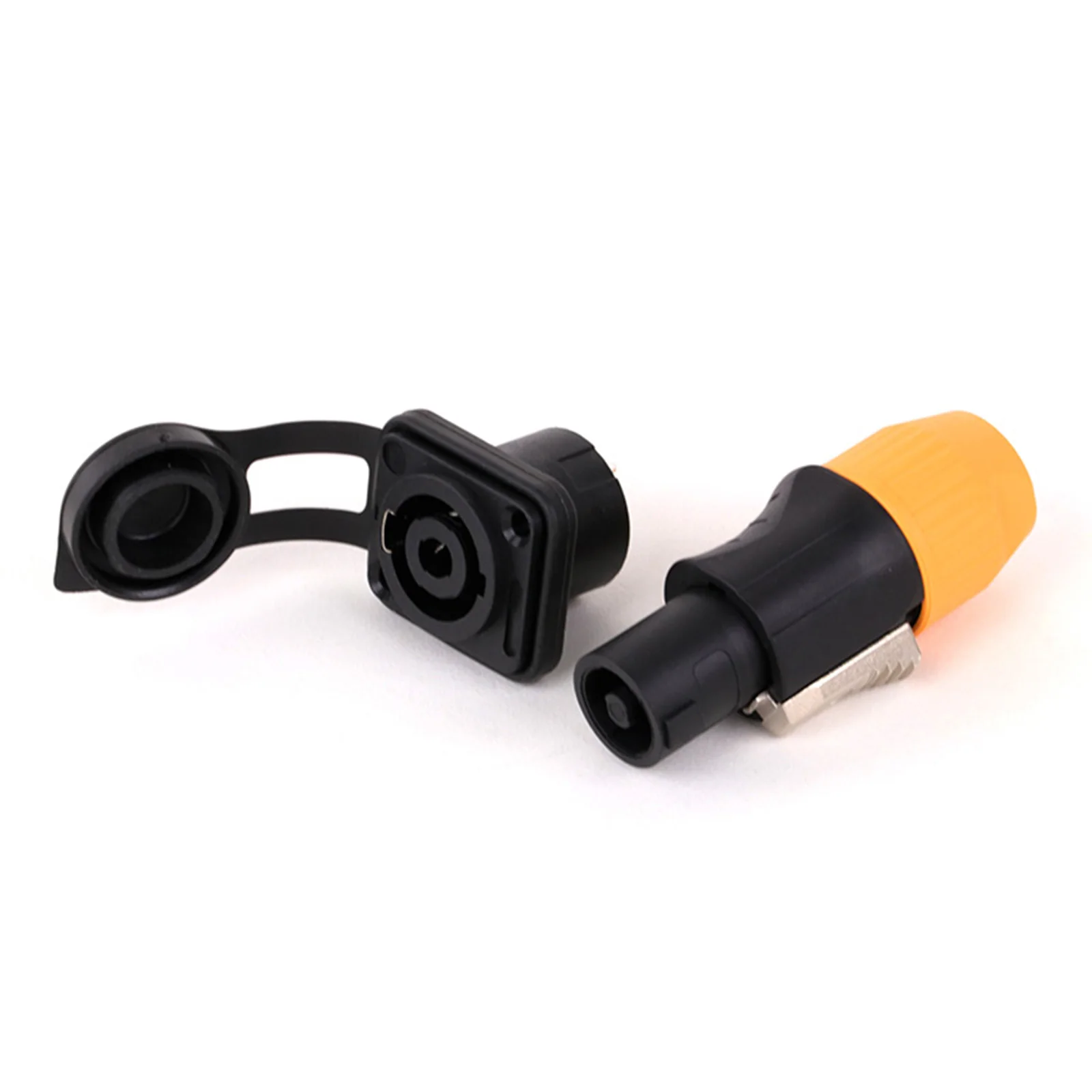 New Design Waterproof Speakon Cable Adapter Connectors 4 Pole Audio Speaker Male Plug Female Socket Twist Lock