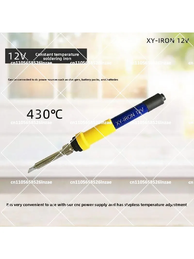 12V 24V DC Soldering Iron Kit, Internal Heater, Portable Tin Soldering Tool for Electronics