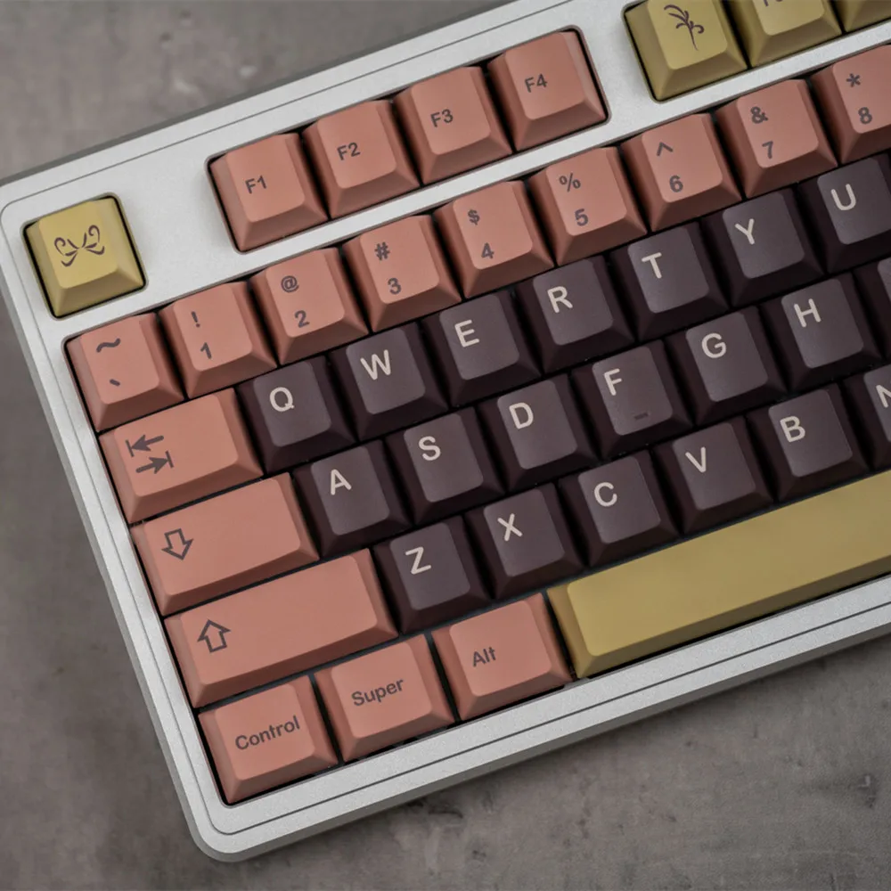 Pisces Keycap Set Morandi 142 Keys Cherry Priofile 5 Side DYE Sublimation PBT Keycaps For Wooting 60 Mechanical Keyboard