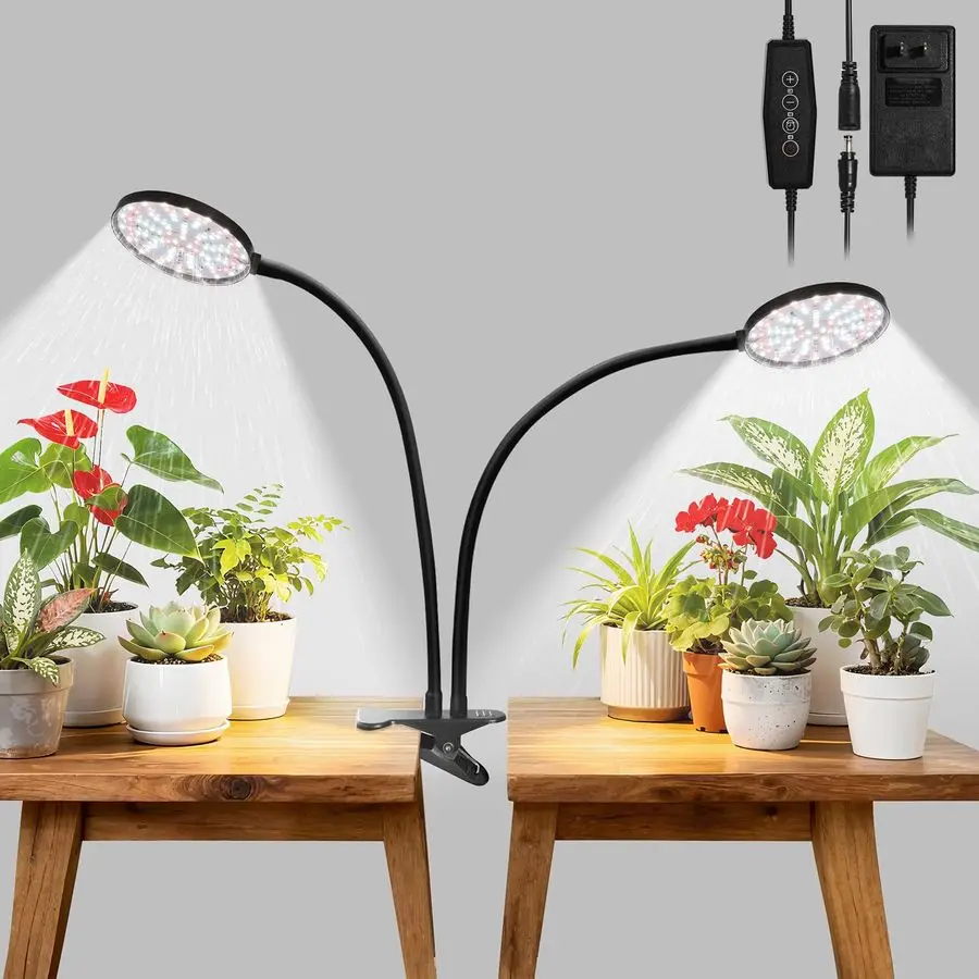 

Светильники для растений в помещении, полноспектральные светильники с высоким PAR и PPFD, с автоматическим таймером включения/выключения, 5 уровней регулировки яркости, гибкие.