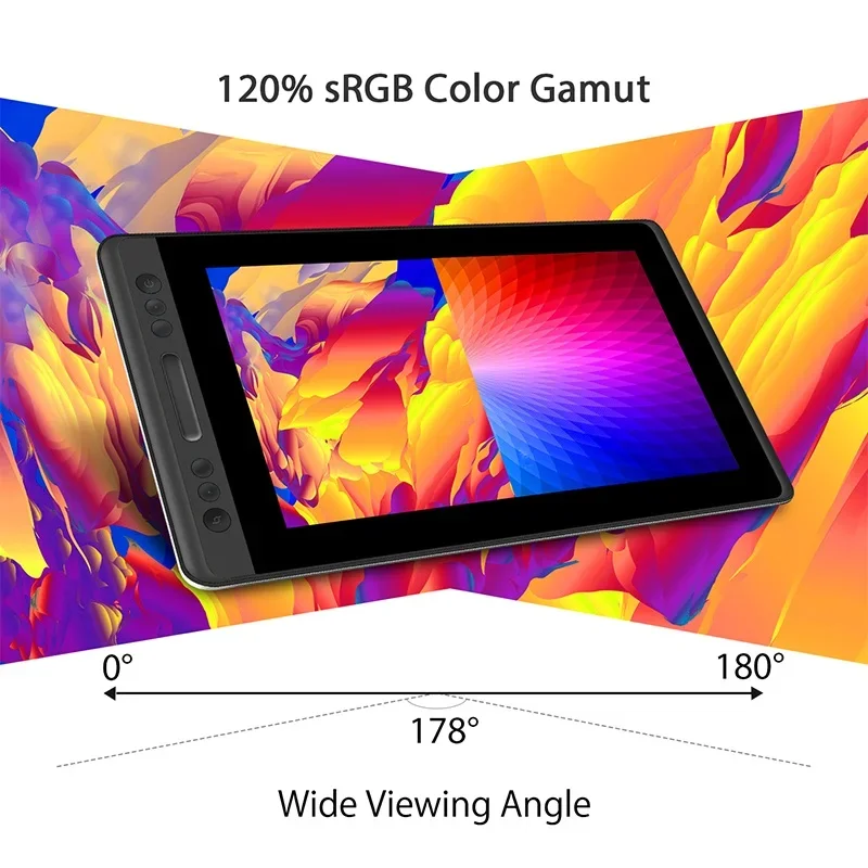 

Kamvas Pro 13 120% SRGB Color Gamut Battery-Free Pen Display Graphic Drawing LCD Monitor for Artist Online Teaching