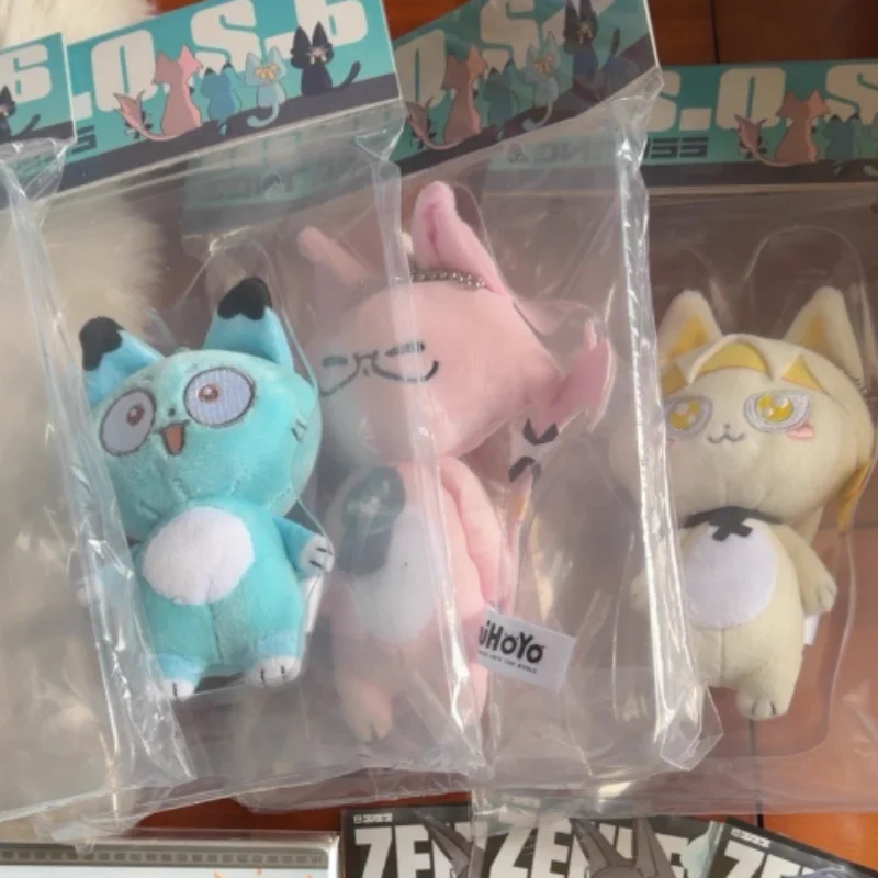 دمية قطيفة أصلية من Zenless Zone Zero، سلسلة Cat Time، لعبة كرتونية لطيفة وناعمة، إكسسوار لتزيين حقيبة الظهر، هدية احتفالية