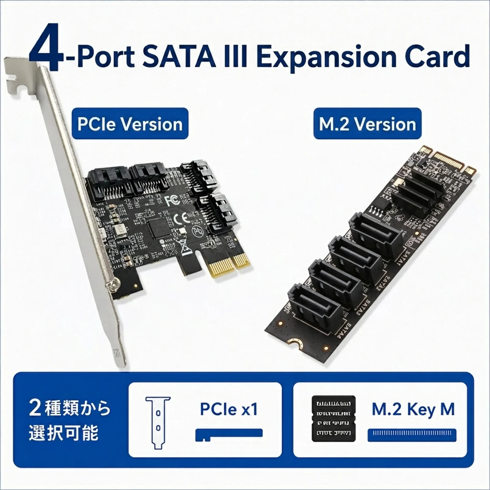 BZIZU PCIe to SATA3.0 M.2 to SATA3.0 Adapter Card 6Gbps High Speed ASM1064 M.2 PCIE to SATA Expansion Card with Smart Indicator
