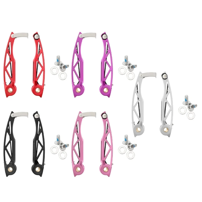 Bike V Brake Caliper Set Bicycles Rear Front Long Arm Brakes Aluminum Alloys Side Pull Brake for Cruiser Kids 4XBB