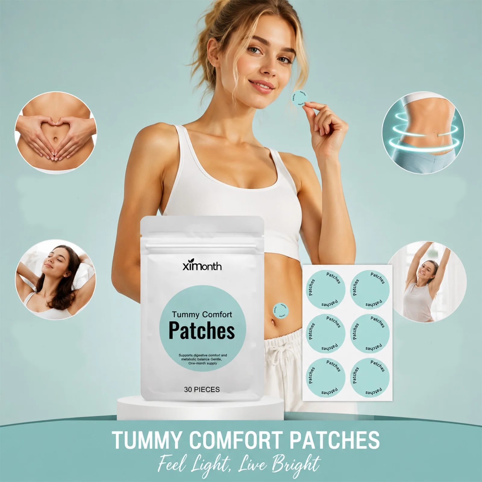 Relaxing Care Body Care Patch Helps Improve the Appearance of Body Lines Lightweight Breathable Skin Friendly for Home Care