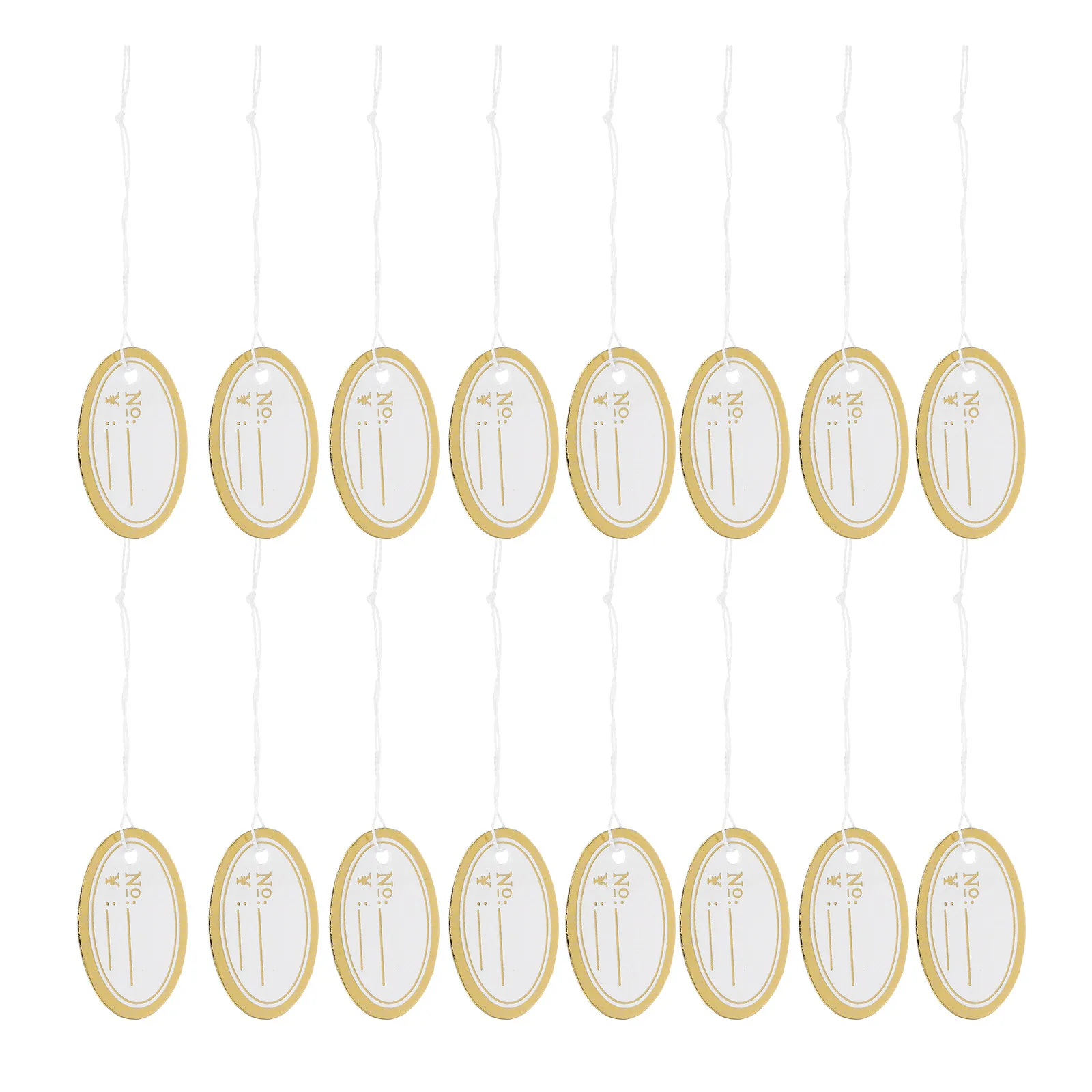 500Pcs Kraft Tags with String Writable Paper Price Label Tags for Jewelry Clothing Display Hanging Tag Marking Labels Inventory