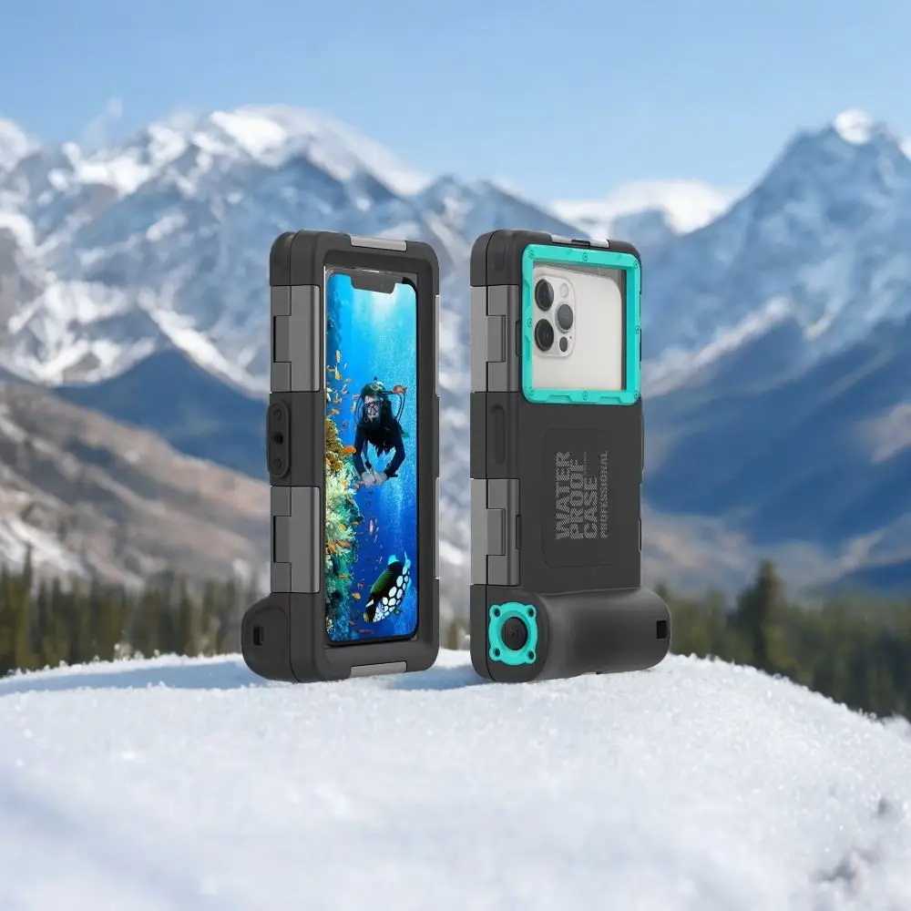 

Heavy Duty Underwater Waterproof Case 15m 50ft for Samsung S25 Ultra S25Edge A56 iPhone 16E 15 pro Max Diving Protection Cover