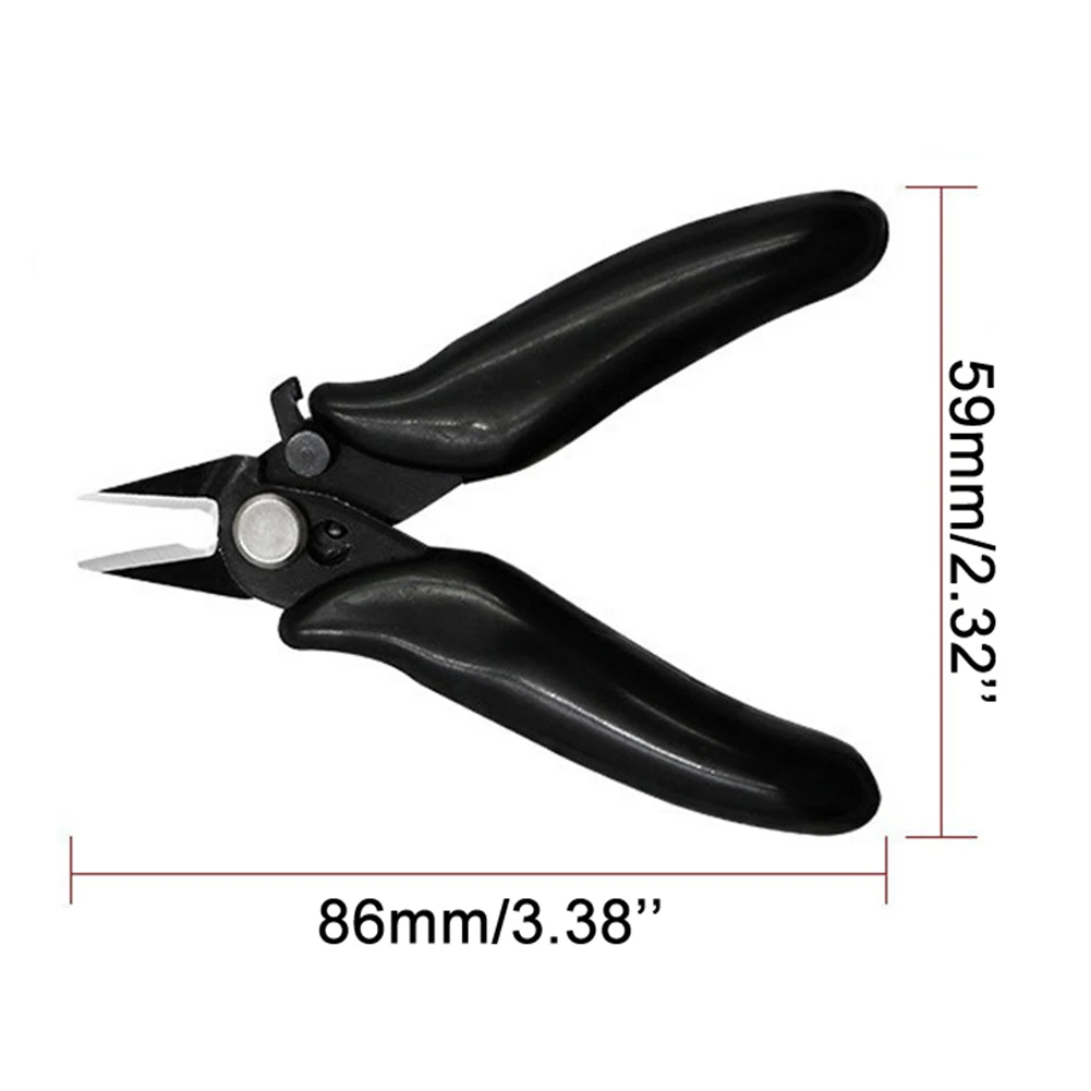3.5 Inch Pliers Diagonal Pliers Compact And Portable Automatic Rebound Function Comfortable Grip PVC Handle Home