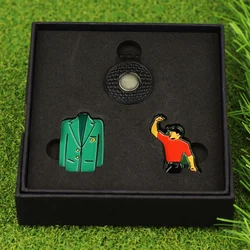 New Golf Supplies Accessories Metal Hat Clip with Creative Ball Marker Gift Suit