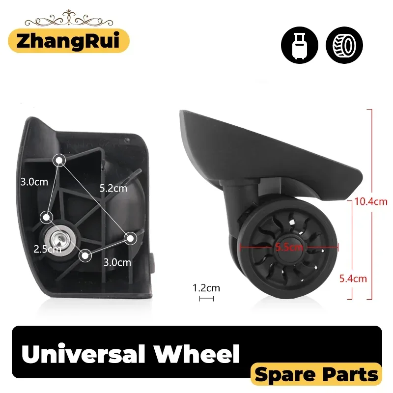 

For the A-62 Replacement Wheels Silent 360° Swivel Luggage—Quiet and Smooth Rolling Suitable For Luggage