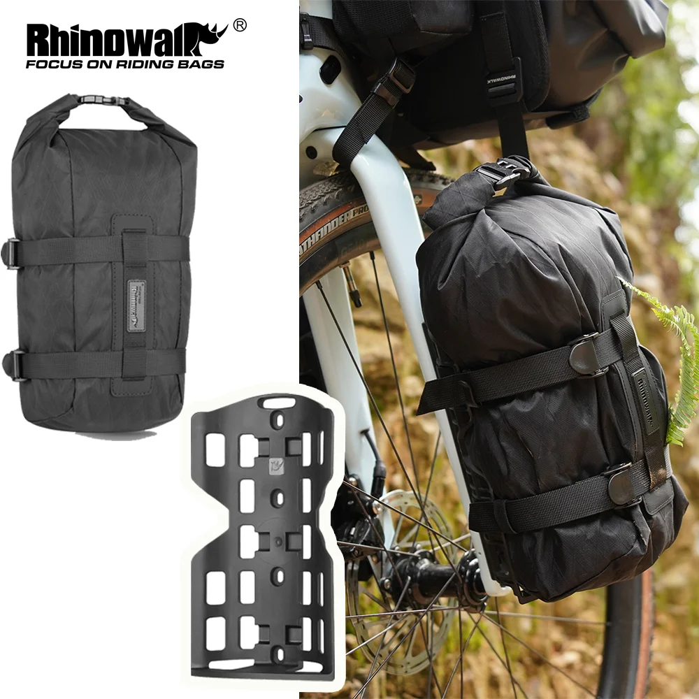 

Rhinowalk Bike Front Fork Bag 6.5L Quick Release Cycling Front Front Bag For Mtb Road Gravel Bike Bikepacking Support Up 15 Kg