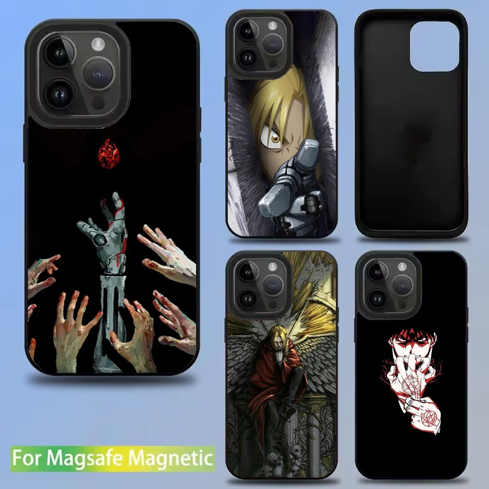 

Anime F-Fullmetal Alchemist Phone Case For iPhone 16,15,14,13,12,11,Pro,Max,Plus,Mini,SE New Magsafe Magnetic Wireless Charging