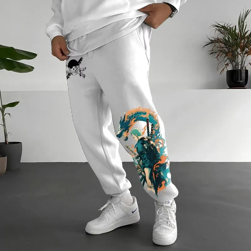 

ONE PIECE 2025 New Hot Fashion Japan Anime Peripheral Cotton Loose Trend Trousers 2025 Autumn Men's and Women's Sports Leggings