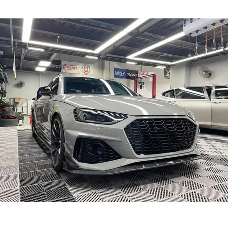 Suitable for 2020-2022 audi Rs4 Carbon Fiber Body Kit Front Shovel Rear Lip Side Skirts