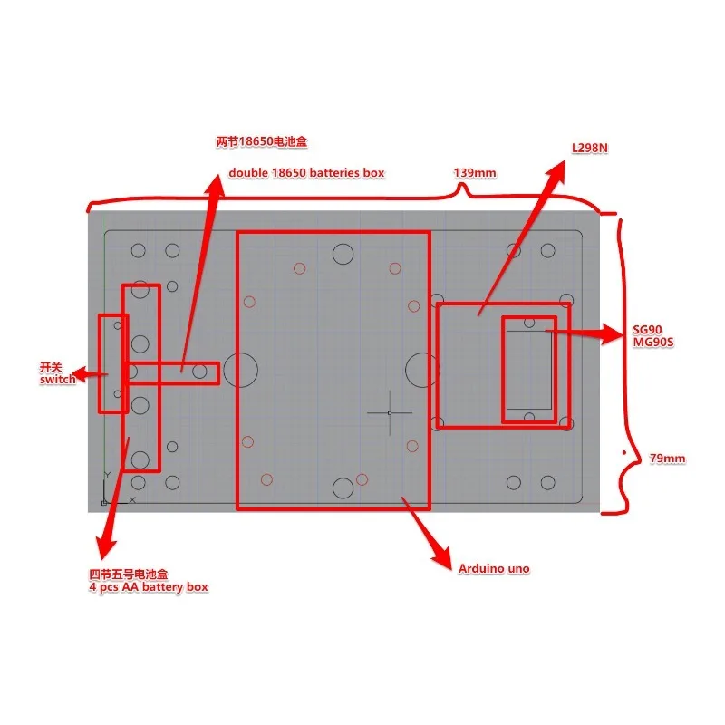 Liga robótica diy chassi de carro diy robô de carro com conjunto de motor tt 1 camada rc tanque chassi bloco de construção motor 3-9v rastreador inteligente