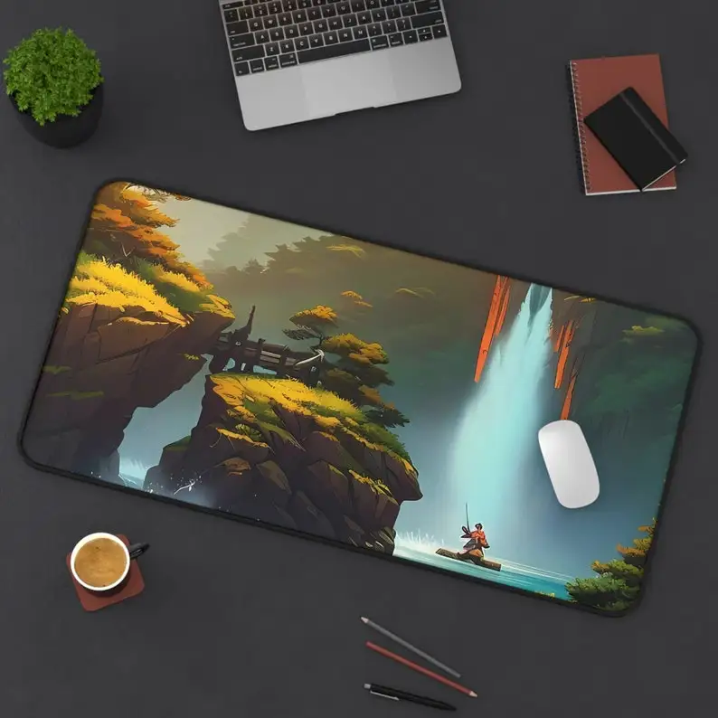 

Waterfall Mountain River Mouse Pad, Non-slip Waterproof Mouse Pad,office Game Table Decoration Pad,the Perfect Gift for Friends.