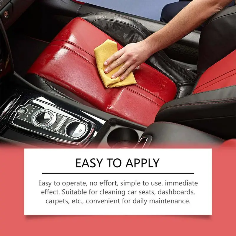 Car Foam Cleaner For Leather 120ml Leather Seat Foam Cleaner Spray Powerful Leather Clean Remover Spray Car Wash For Leather