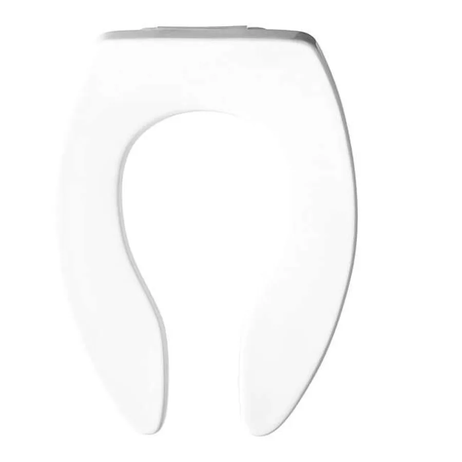 

Commercial Extra Heavy-Duty Plastic Toilet Seat White