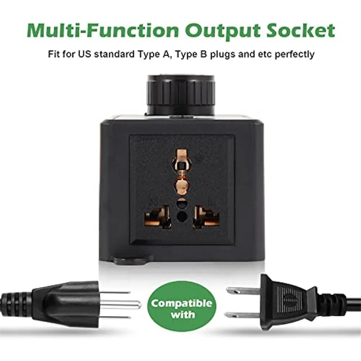 Spina americana, regolatore di velocità del motore ca, 15A Max, regolatore di velocità variabile della ventola elettrica ca regolatore di tensione elettronico