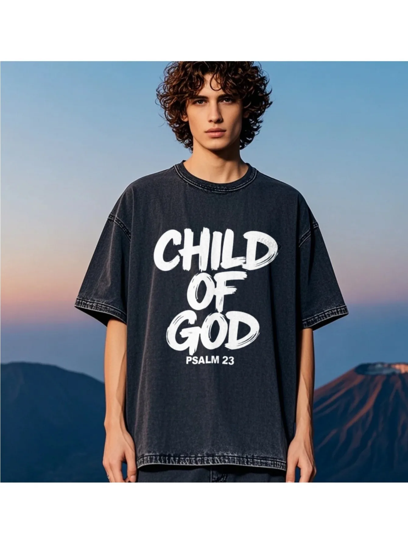 تي شيرت رجالي قطني كبير الحجم "Sage" - رقبة دائرية كاجوال، أكمام قصيرة، إصدار فضفاض، تي شيرت صيفي #1