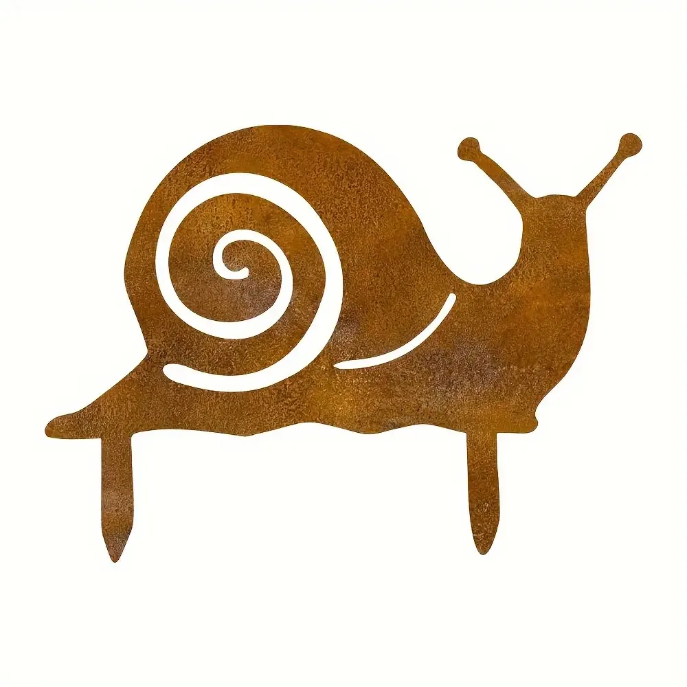2D Flat  Snail Courtyard Ornaments Cute Natural Style Garden Lawn Decor Tranquil Landscape Display Ornament For Outdoor