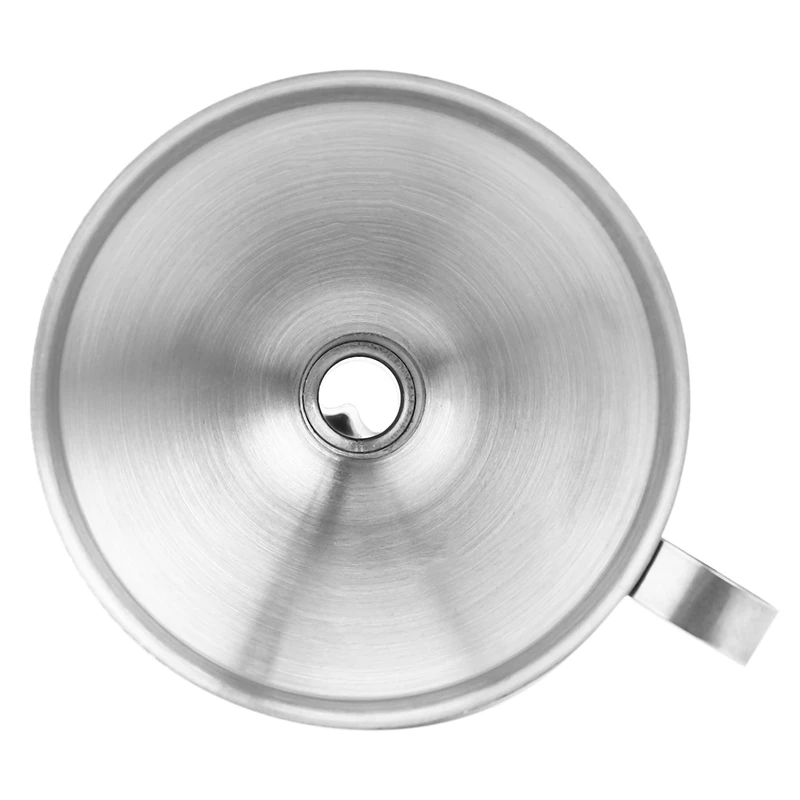 Stainless Steel Kitchen Funnel With Detachable Filter For Transporting Liquids& Fluid, Adding Ingredients Jams And Marmalades To