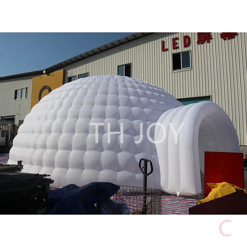 fast air ship to door,outdoor giant inflatable marquee, 10m diameter inflatable dome tent blow up igloo for party