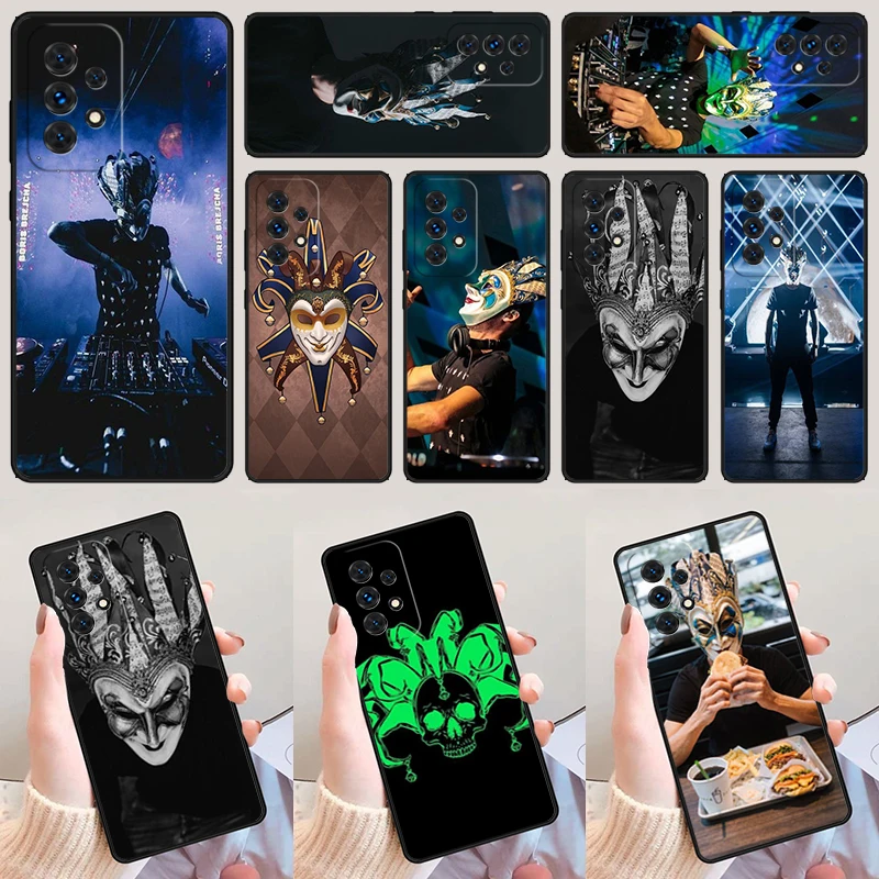 Boris Brejcha DJ Bumper For Samsung Galaxy A52 A72 A73 A20e A21S A50 A70 A11 A12 A42 A31 A40 A51 A71 A32 A80 A91 Phone Case