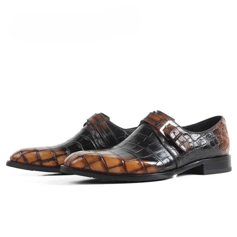 

Crocodile Leather Shoes Shoe Adult Men No None Stitching Yes Men's Dress Shoes Man Dress Shoes At a Loss