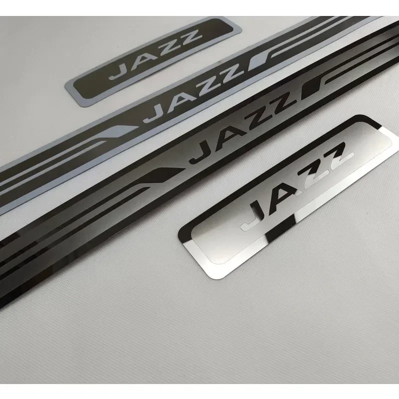For Honda JAZZ 2020 2021 2022 Auto Styling Accessories Door Sill Scuff Plate Kick Guard Pedal Threshold Step Protector Stainless