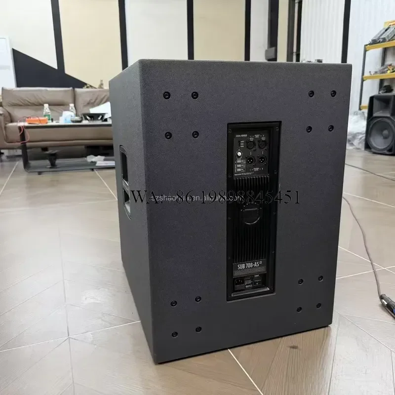 WMWMNU SUB 708-AS MK3 Active Subwoofer Speaker Portable 18 Inch Powered 18 Woofer 1400W Class-D Amplifier Stereo Crossover