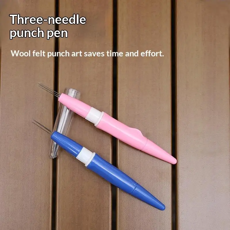 DIY Needle Pen for Wool Felt Handcraft Kit 7 Replace Needles Ideal for Artistic Craft Projects and Gifts