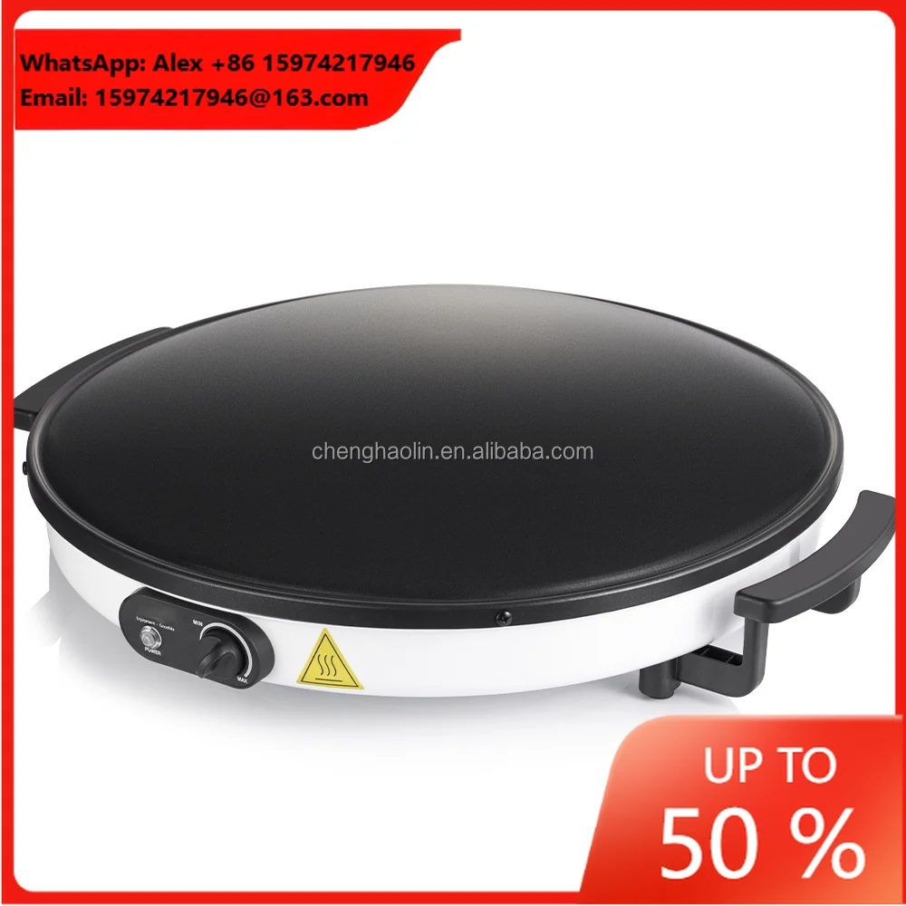 Crepe Maker Non Stick - Máquina Elétrica de Fazer Pão Árabe