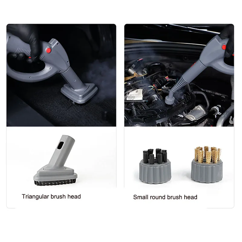 เครื่องทำความสะอาดด้วยไอน้ำแบบมือถืออุณหภูมิสูงเครื่องซักผ้าในรถยนต์เชิงพาณิชย์ฆ่าเชื้อในครัวเรือน