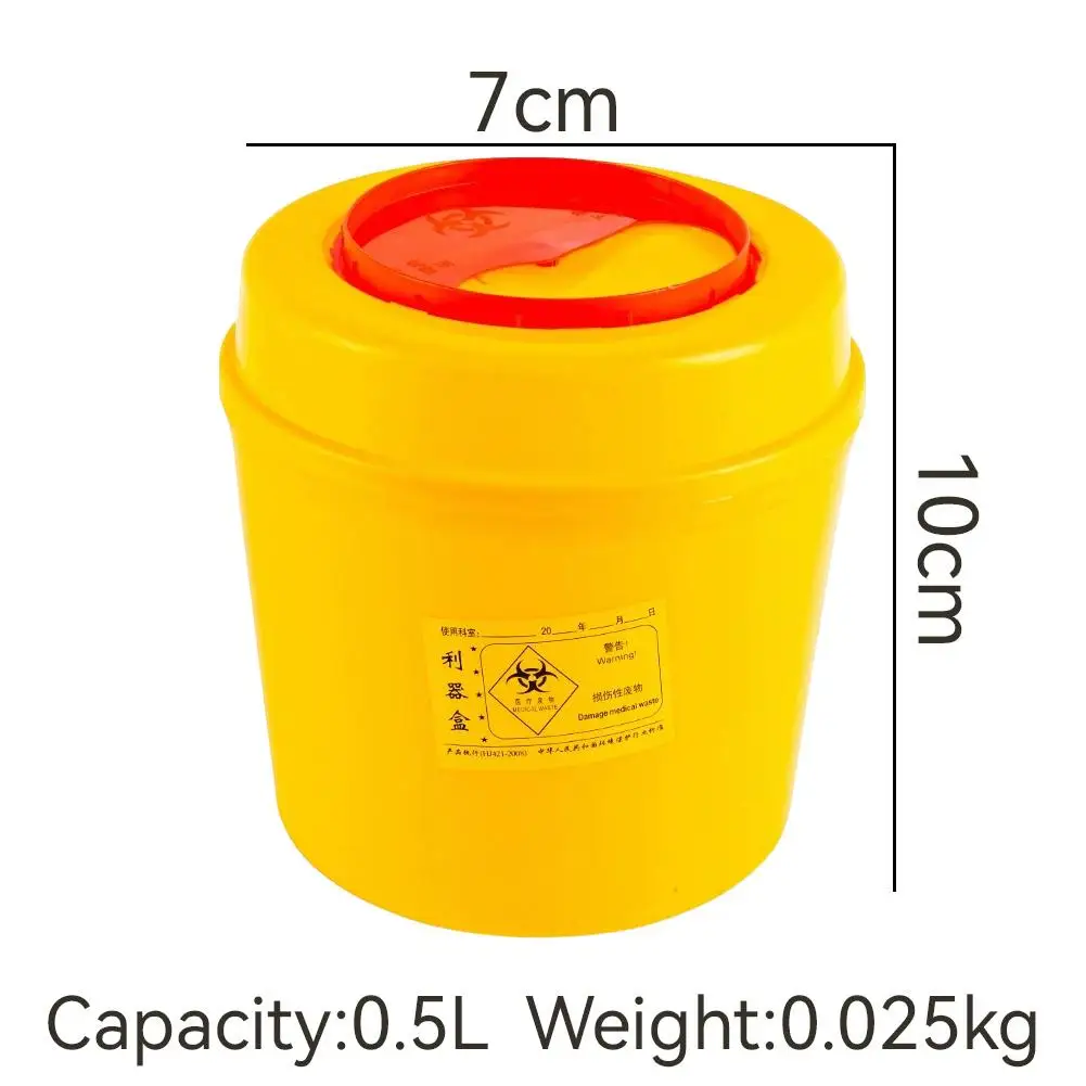 Trash Can Disposal Collect Box Needles Bin Biohazard Tattoo Piercing Needles Sharps Container Tattoo Artist Waste Barrel