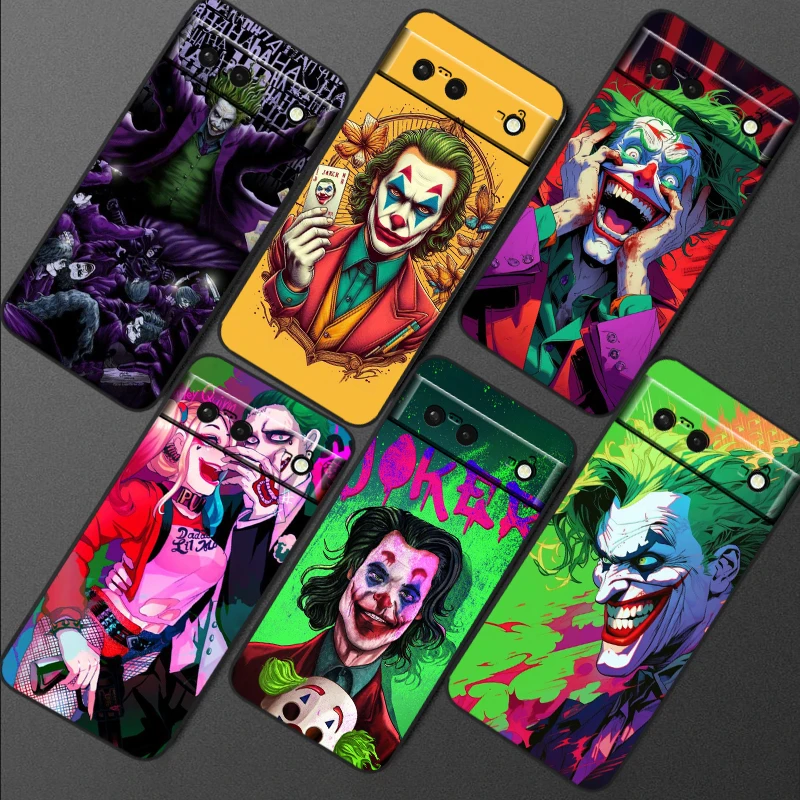 J-Jokers Anime Luxury Cute For Google Pixel 9 8 7A 7 6A 6 5A 5 4 4A XL 5G Black Silicon Shockproof Shell Soft Phone Case