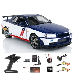 Capo 4x4 1/8 RC Drift Racing Car R34 RTR TOUCAN RC HOBBY DIY Metalowe szybkie samochody Bezszczotkowy silnik Sterowanie radiowe Model wyścigowy