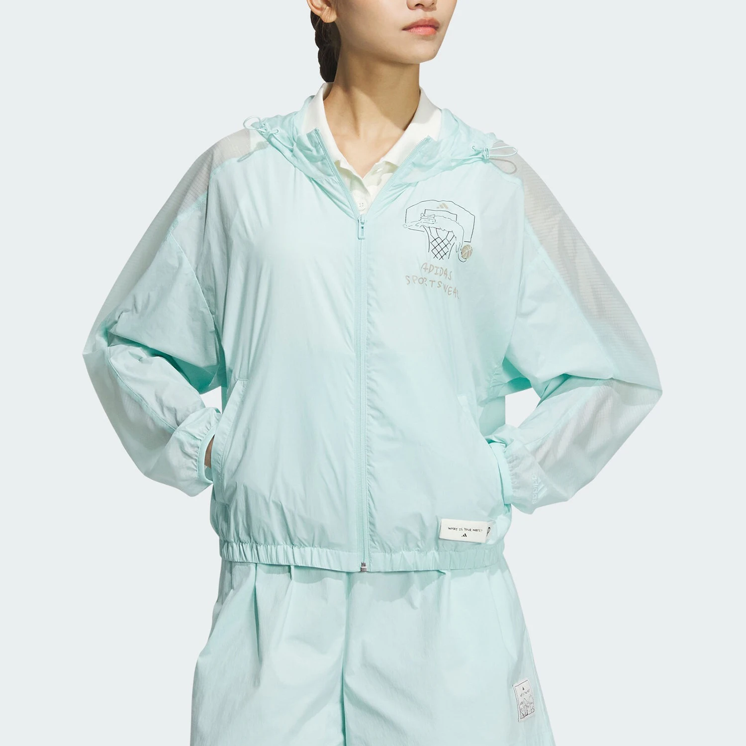 

Adidas genuine Women's GFX Z JKT Woven Casual Jacket JN6656