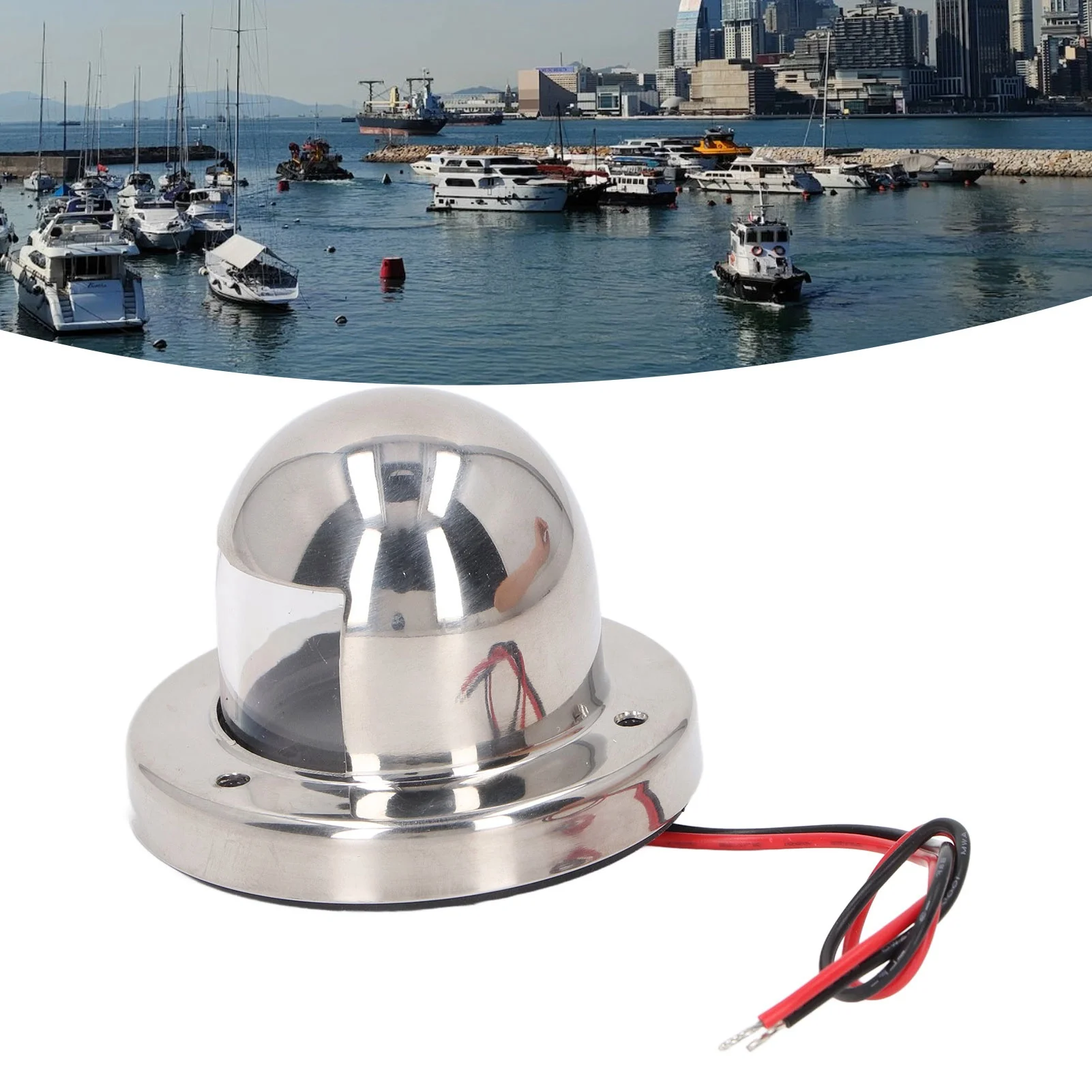 

12V DC Boat Anchor Lights 135° White LED Navigation Stern Light IP66 Proof 2nm Visibility for Marine Yachts Pontoon