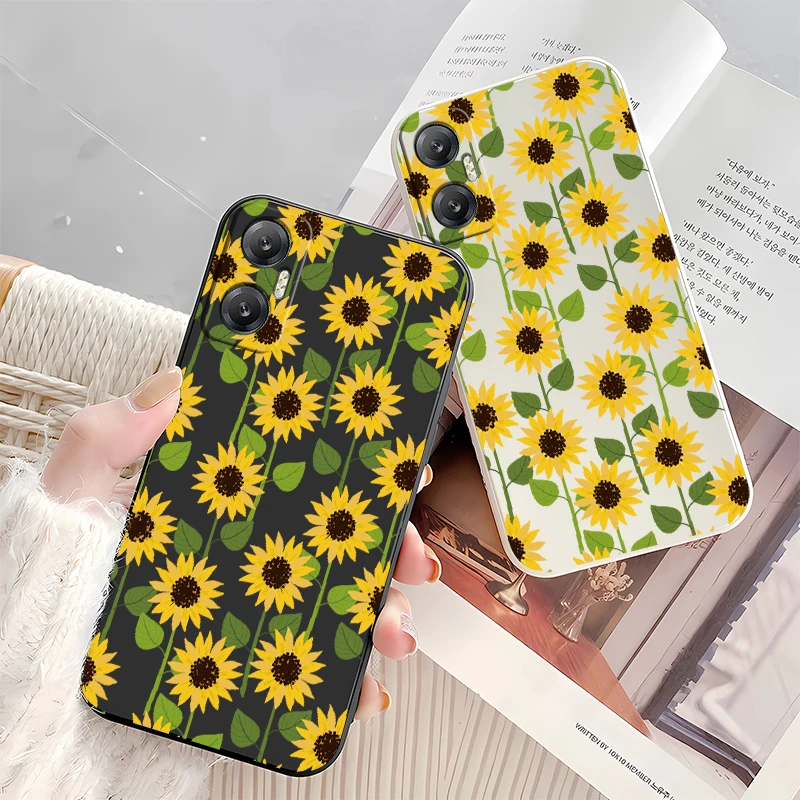 حافظة هاتف من السيليكون غير اللامع لهاتف انفينيكس هوت 50 برو بلس 30i 40i 20S 9 Play 12 12i 11 NFC نوت 30 50 غطاء مقاوم للصدمات على شكل زهرة