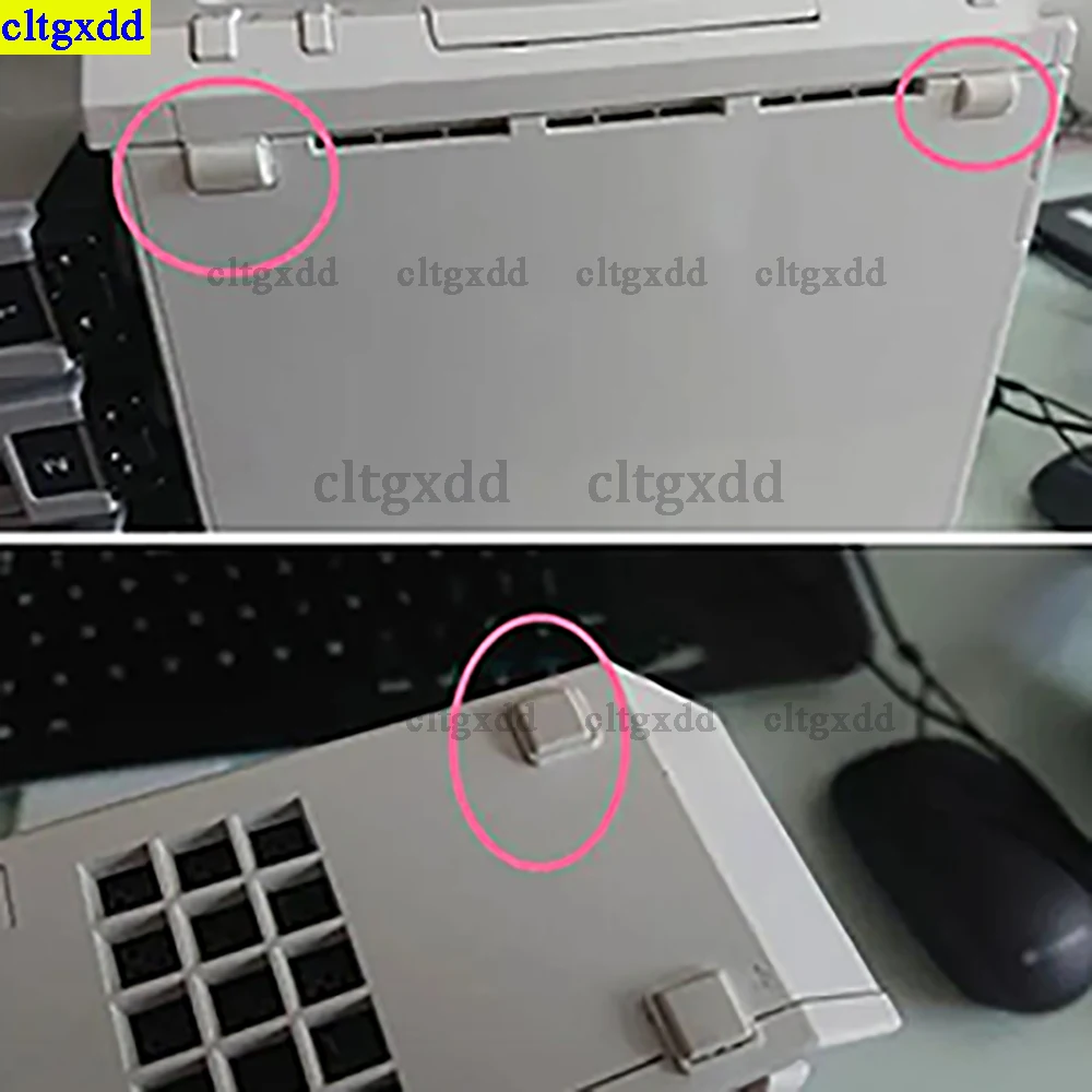 Cltgxdd-wiiコンソール用滑り止めラバーパッド、防塵フットパッド、スクエアソケット、1セット