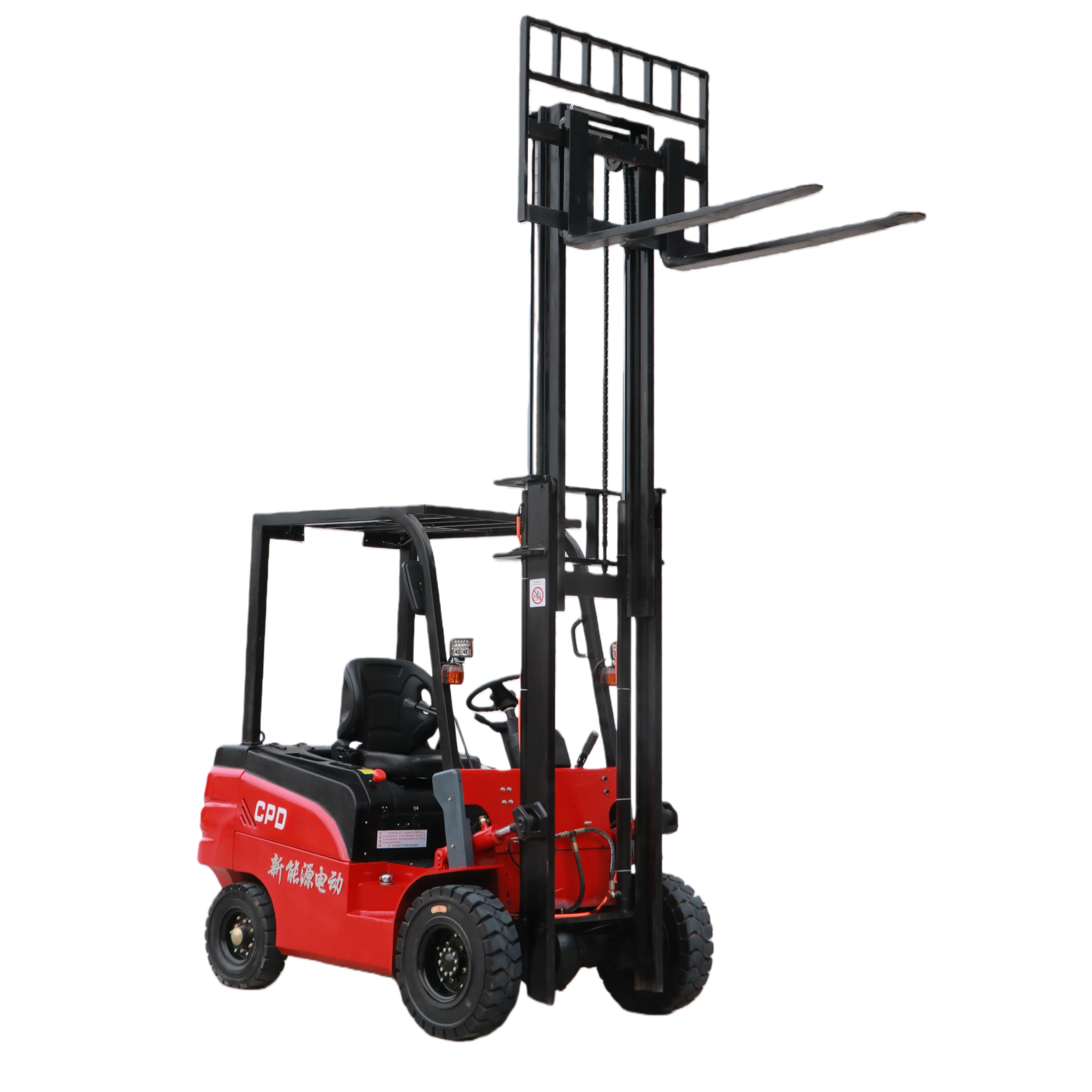Electric Reach Truck Forklift 1.5 Ton High Lift Solid Tire Restaurant Use  Factory
