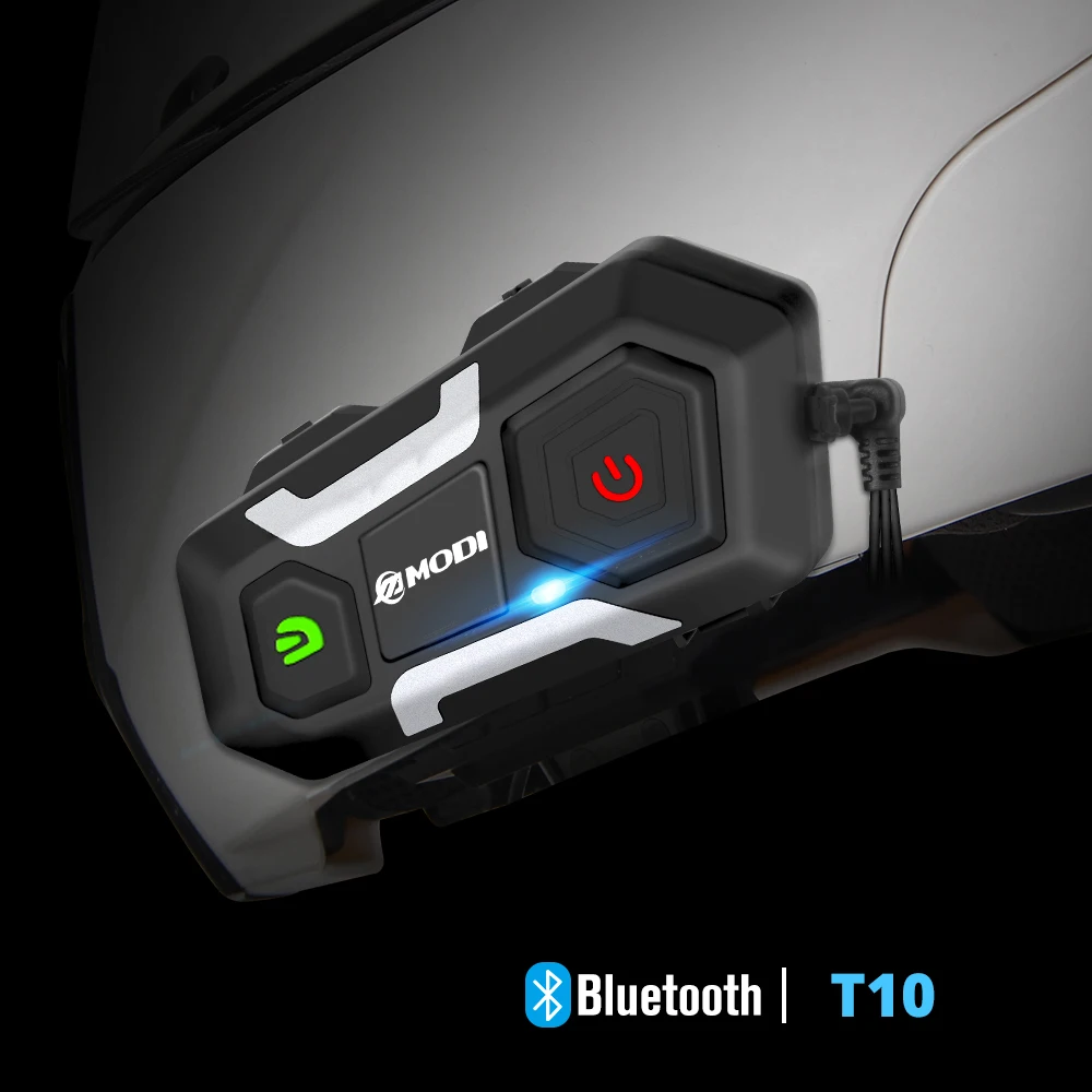 Intercomunicador Bluetooth impermeável para capacete de motocicleta, Interphone sem fio para Moto, 1200m Interphone