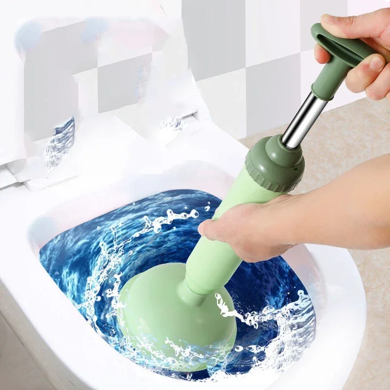 Multifunction Vacuum Toilet Pipe Plunger Silicone Super Suction Cups Quickly Unblock Household  Sewer Dredging