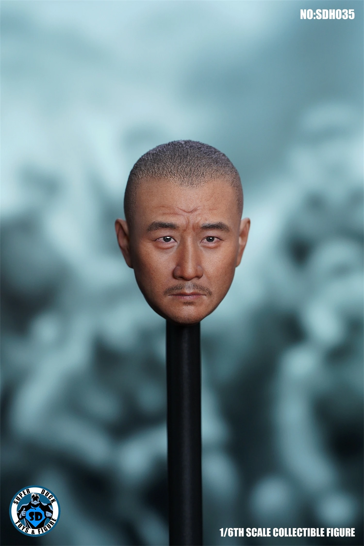 

SUPER DUCK 1/6 SDH035 Hu Jun Chinese Army Soldier Head Carved DIY 12'' Figure